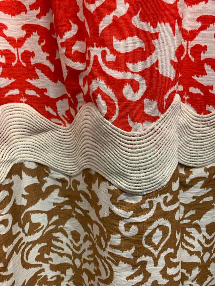 NWT GIGIO Dresses and Skirts Size M RED/CREAM/TAN ABSTRACT SUNDRESS Dress/RED/CR