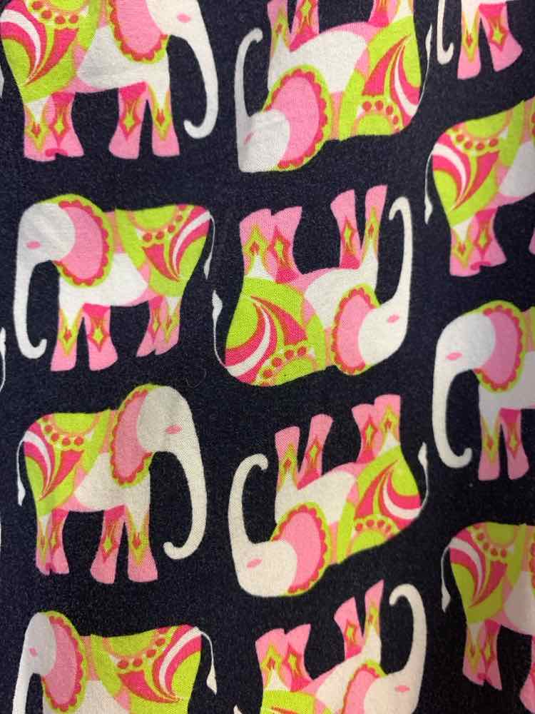 PRE-OWNED CROWN & IVY PLUS SIZES Size 2X NVY/PNK/WHT ELEPHANT SLEEVELESS TOP