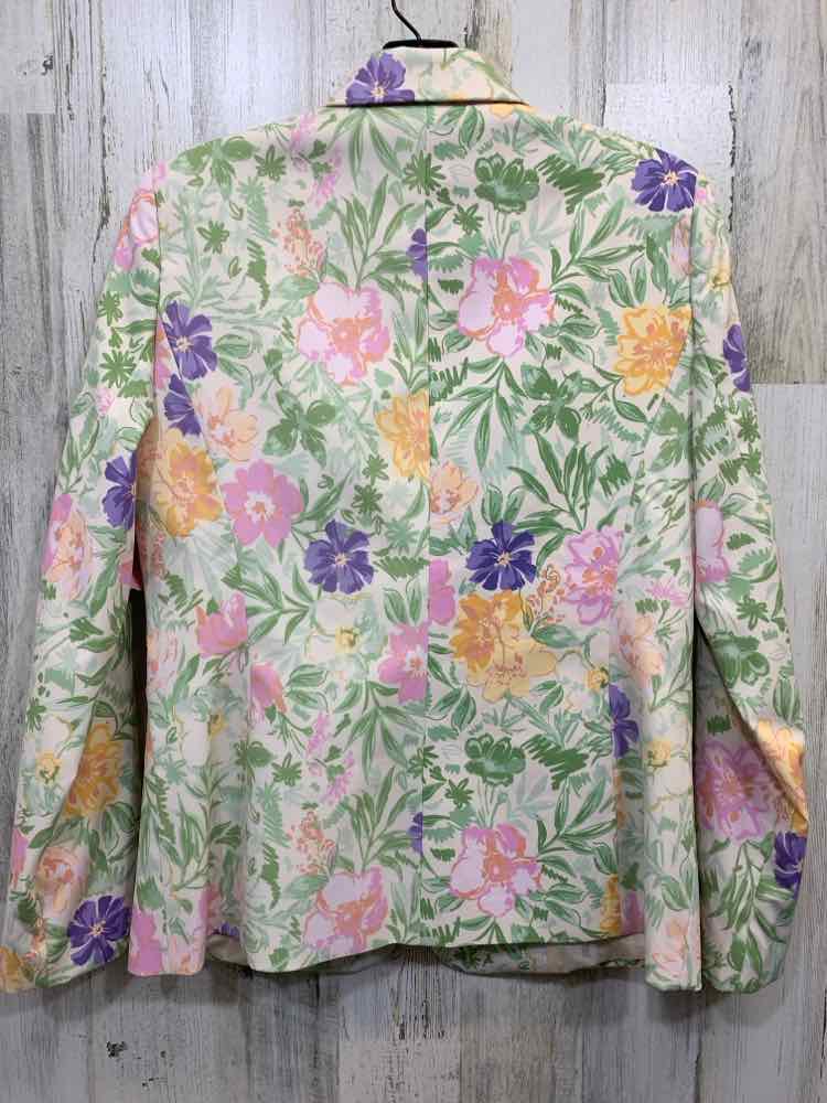 PRE-OWNED TAHARI JACKETS / COATS Size 6 PASTEL Floral BLAZER Blazer/PASTEL FLORA