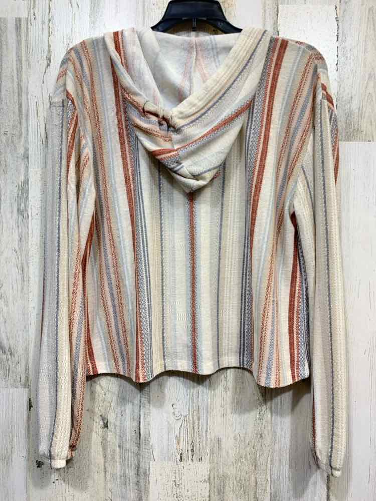 PRE-OWNED WALLFLOWER/LIGHTWEIGHT MULTI-WIDTH STRIPE CROPPED BOHO STYLE FRONT POC