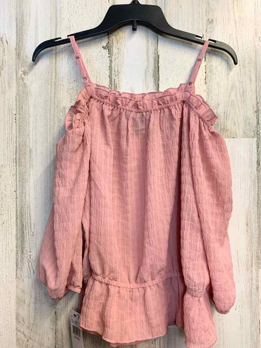 NWT BCX Tops Size L Pink OFF THE SHOULDER TOP