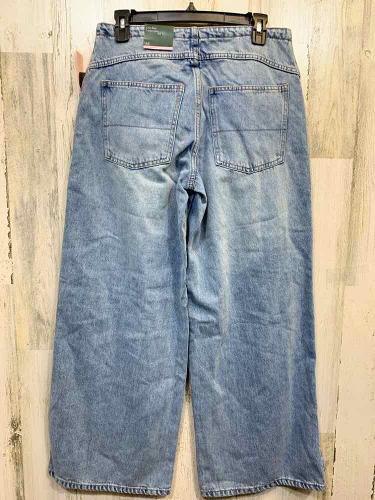 NWT Size XS WILD FABLE BOTTOMS Blue Denim Jeans/LOW-RISE WIDE LEG DENIM