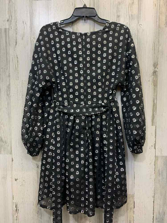 NWT A LOVES A Dresses and Skirts Size XS BLK/SILVER CIRCLES LONG SLEEVES Dress