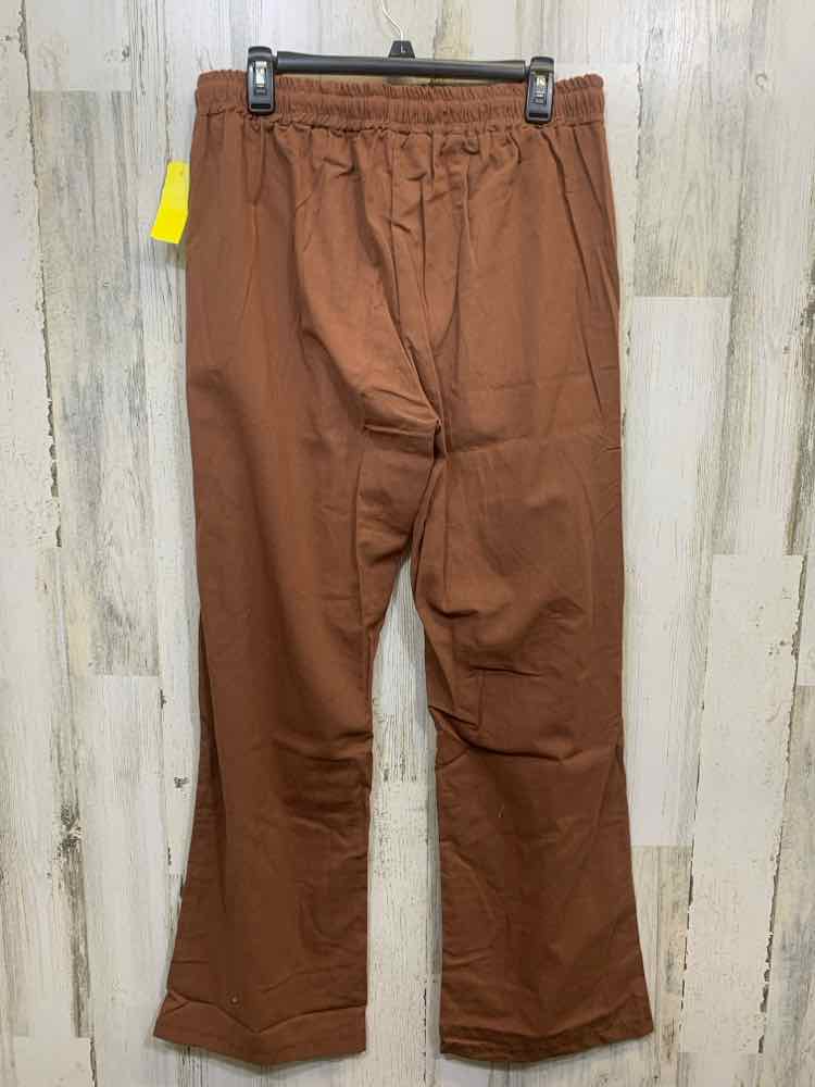 PRE-OWNED Size XL Brown Solid BOOT CUT Pants/BROWN BOOT-CUP PANTS
