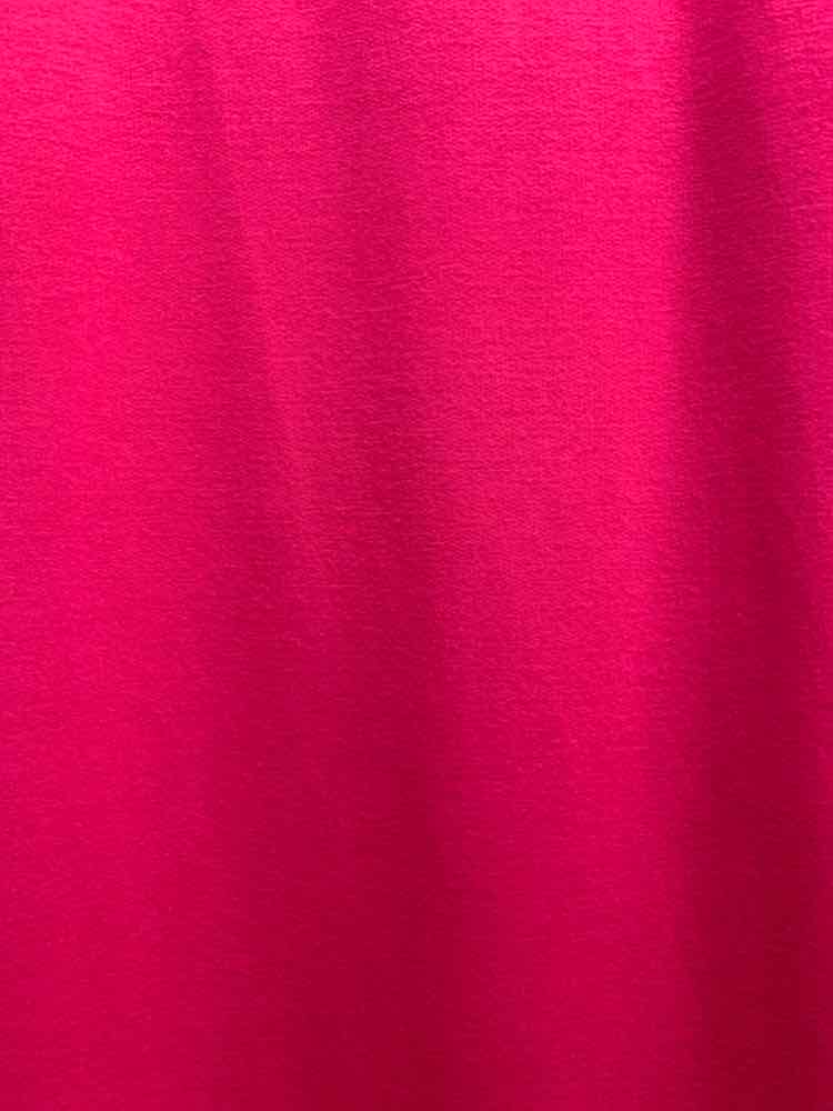 PRE-OWNED CROWN & IVY Tops Size S HOT PINK Solid SHORT SLEEVES Shirt/HOT PINK SH