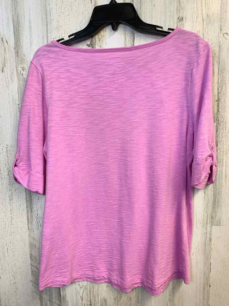 PRE-OWNED CHICOS Tops Size 1 Pink 3/4 LENGTH TOP