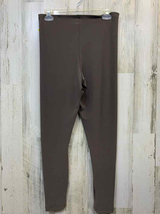 Size 6 SYMPLI BOTTOMS Olive ELASTIC PLAIN Pants BUTTONS ON LEGS