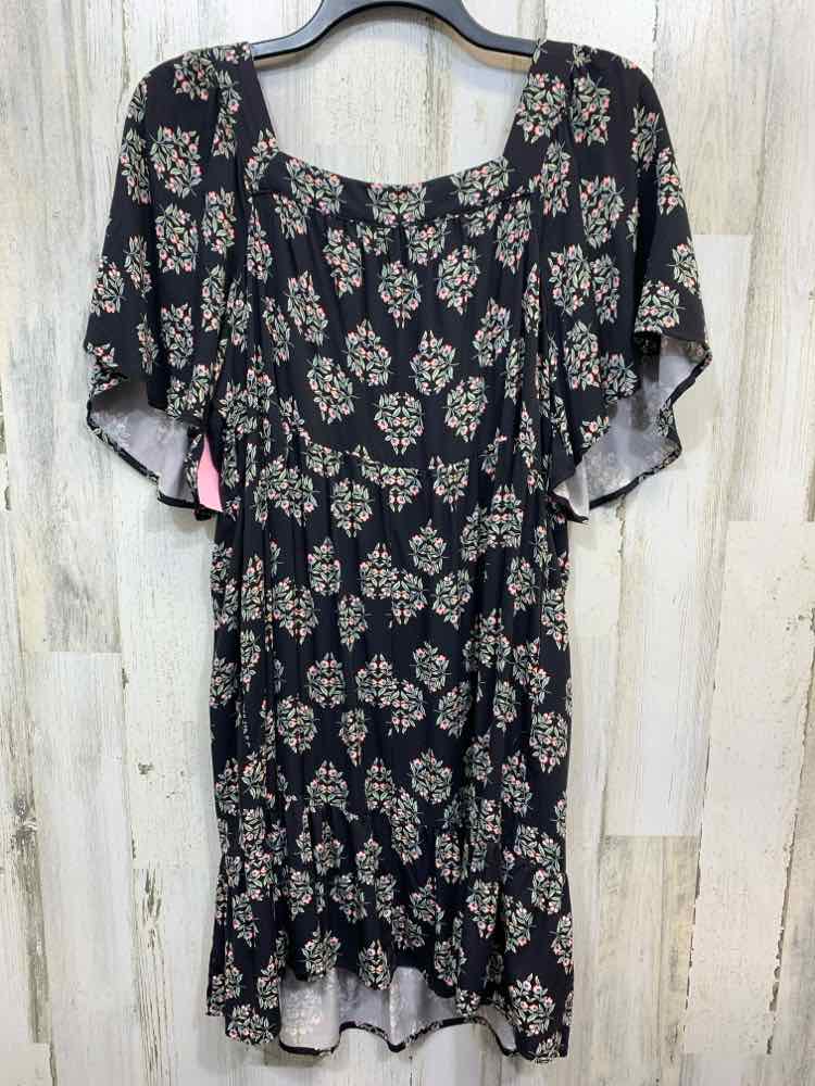 PRE-OWNED MAURICES Dresses and Skirts Size XXL BLACK/RED/GREEN SUNDRESS Dress/FL