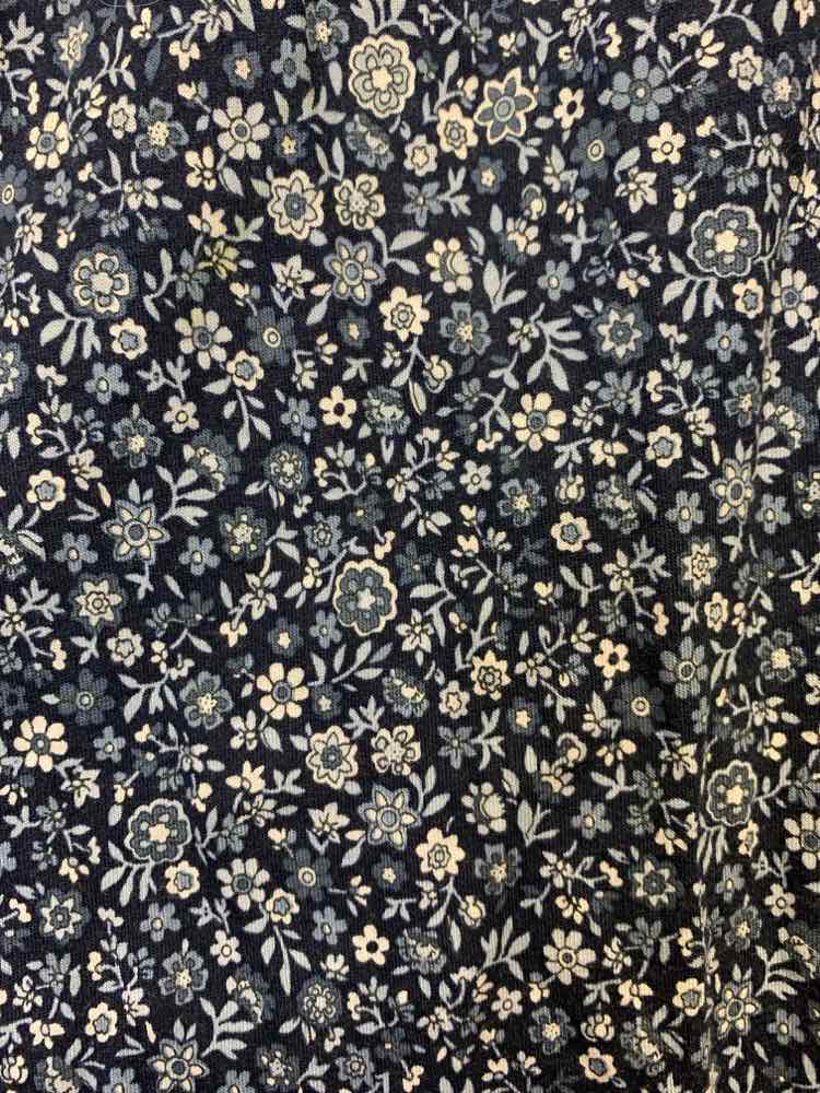 PRE-OWNED MICHAEL KORS PLUS SIZES Size 2X BLU Floral LONG SLEEVES TOP