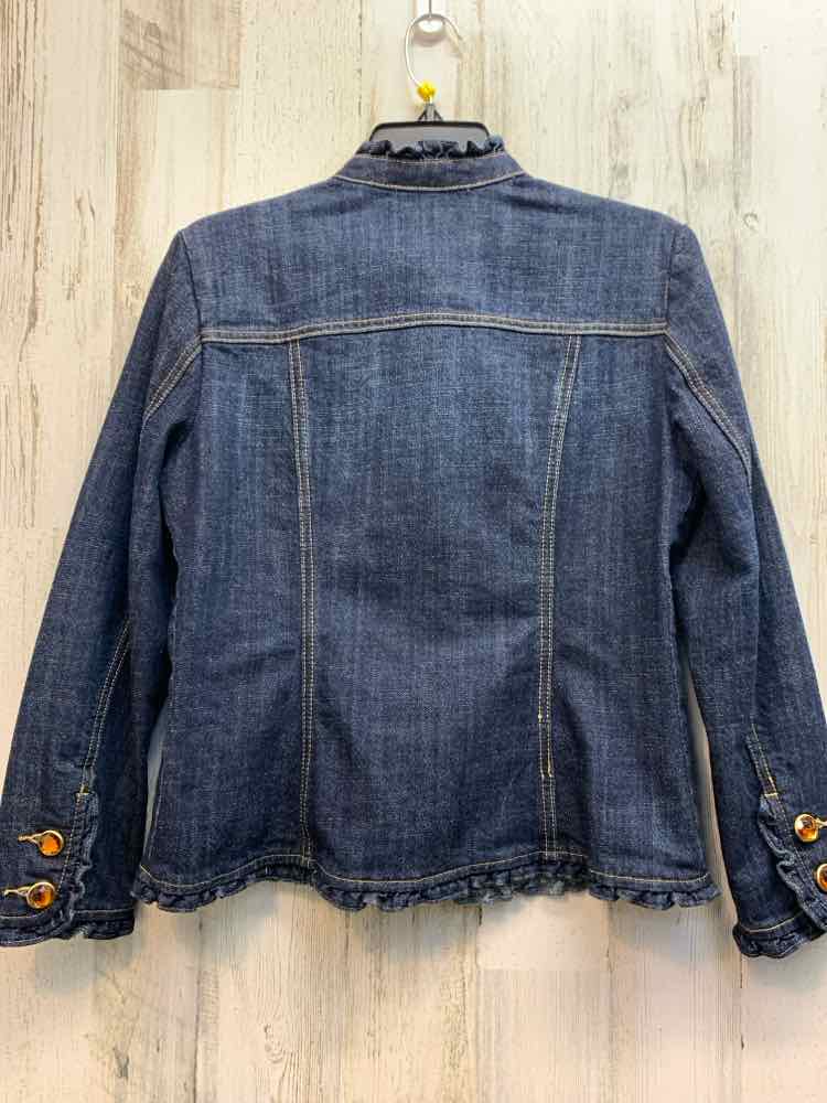 PETITE SOPHISTICATED Tops Size PS DARK BLUE Denim JACKET Jacket