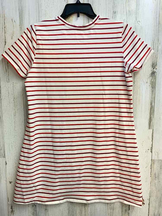 PRE-OWNED MARKET & SPRUCE Dresses and Skirts Size L WHT/RED Stripe Dress