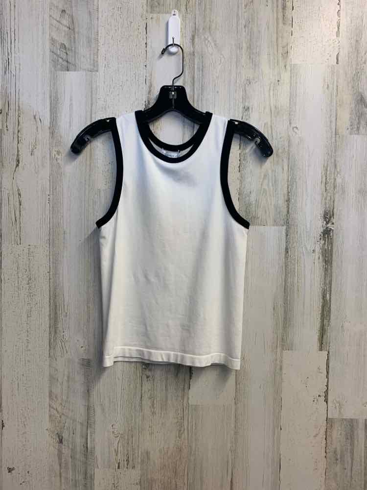 NWT SINCEREY JULES Tops Size M/L WHT/BLK SLEEVELESS TOP