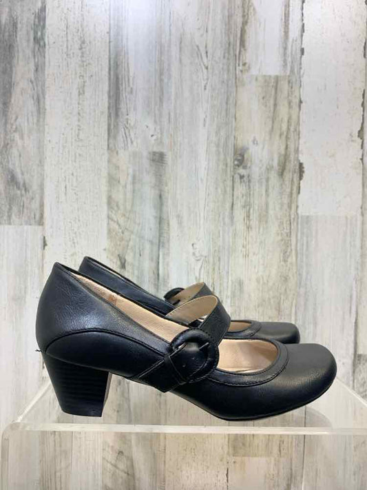 NWT LIFE STRIDE SHOES Shoe Size 9 Black LEATHER 9 Shoes/FLEX 2" HEEL