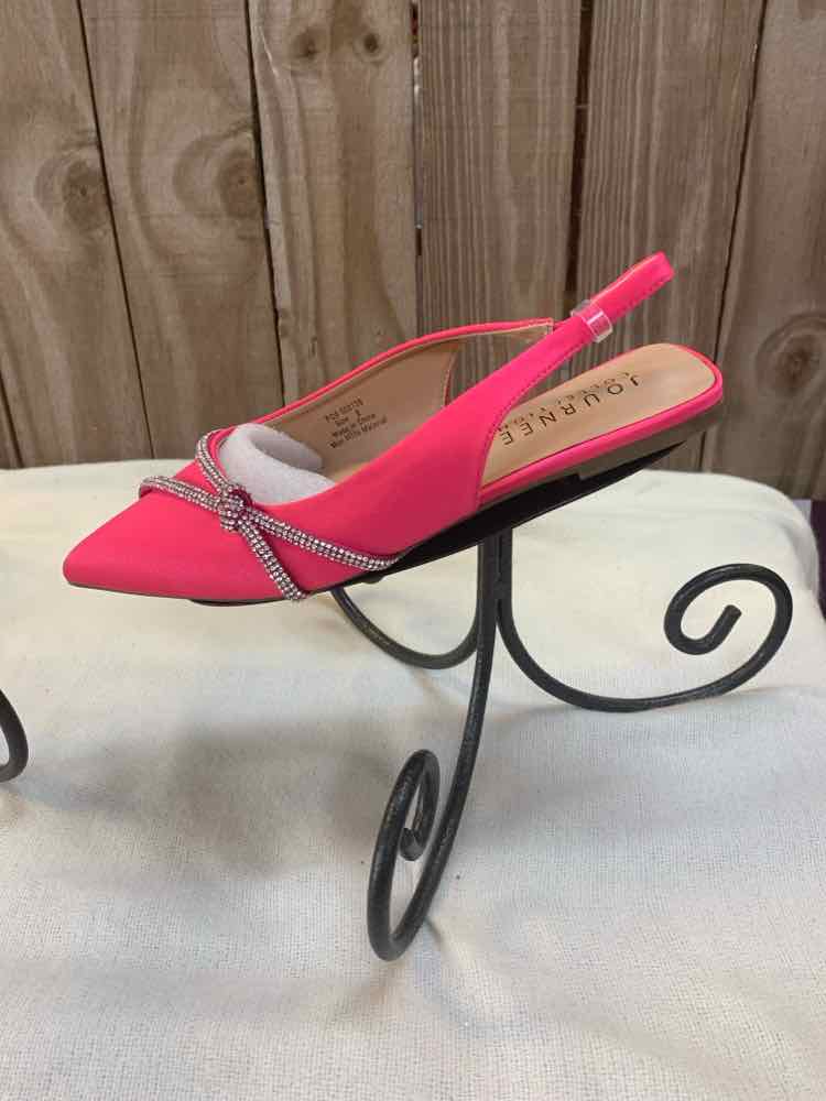 NWT JOURNEE COLLECTION SHOES 9 Pink SLING BACK Shoes