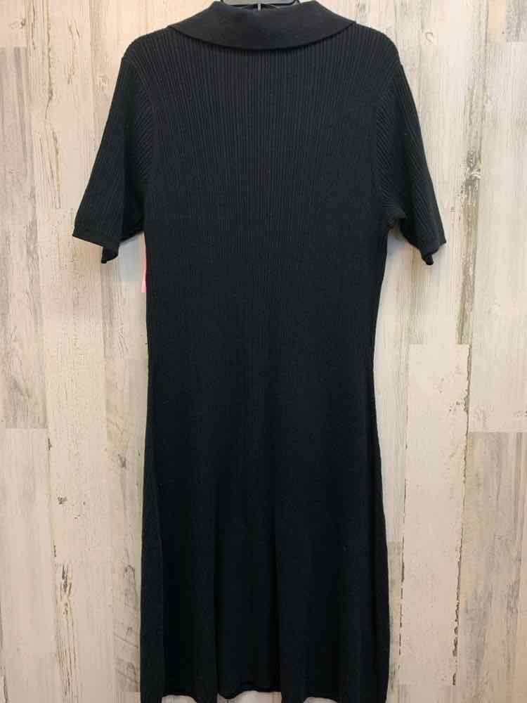 NWT AVA & VIV Dresses and Skirts Size PLUS Black Solid A-LINE Dress/BLACK A-LINE