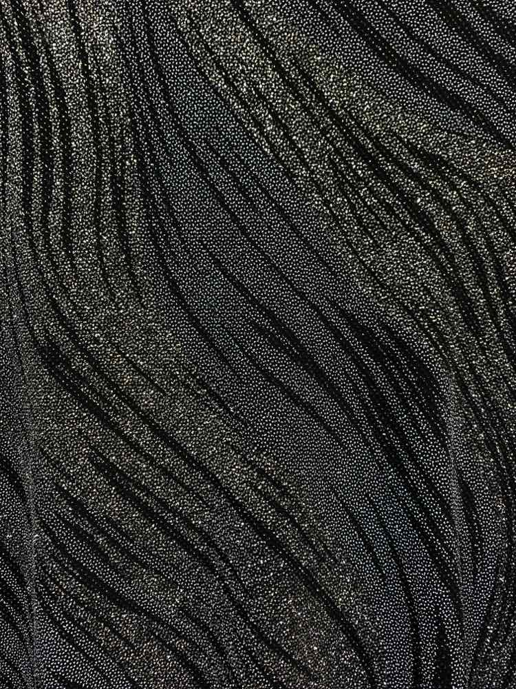 CHICOS Tops Size osfm SILVER/BLK SWIRLS PONCHO TOP