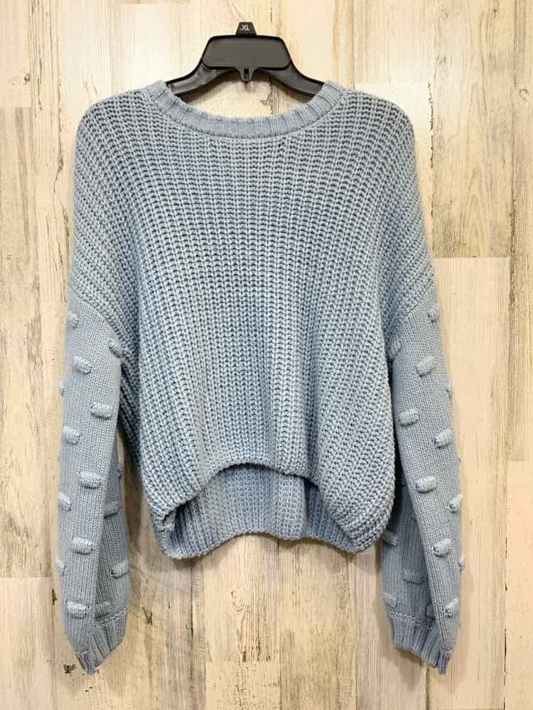 PRE-OWNED MOON & MADISON Tops Size M BABY BLUE KNIT SWEATER Sweater/BABY BLUE SW