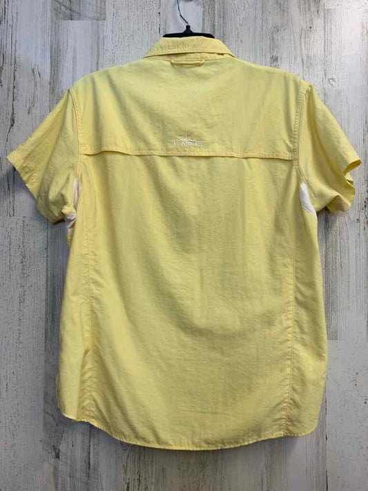 HABIT Tops Size XL Yellow SHORT SLEEVES Shirt