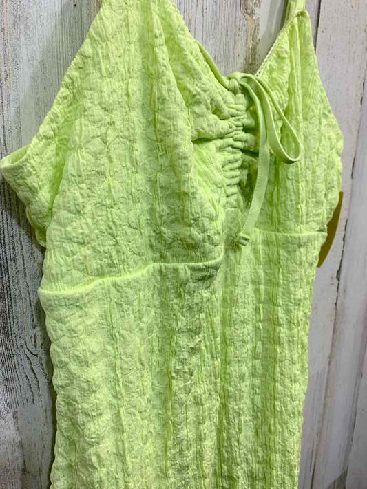 PRE-OWNED NO BOUNDRIES Dresses and Skirts Size L NEON YELLOW SUNDRESS Dress