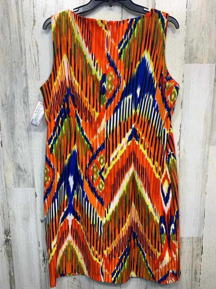 PRE-OWNED ALYX Dresses and Skirts Size 18 Multi-Color ABSTRACT SHEATH Dress/SLEE