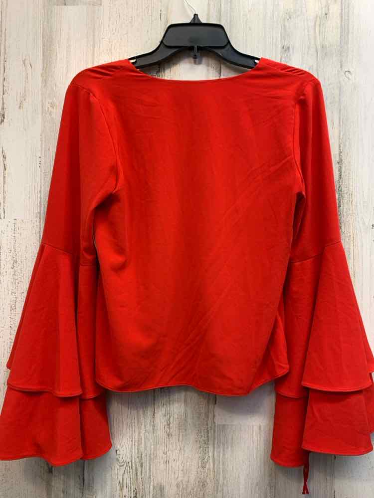 STOREE Tops Size XS Red FLARE CUFFS TOP