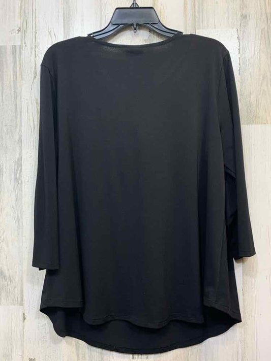 RUBY RD Tops Size L Black 3/4 LENGTH TOP