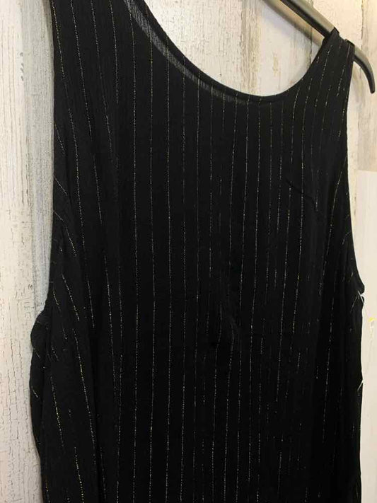 PRE-OWNED MICHAEL KORS/METALLIC STRIPE DRESS TANK