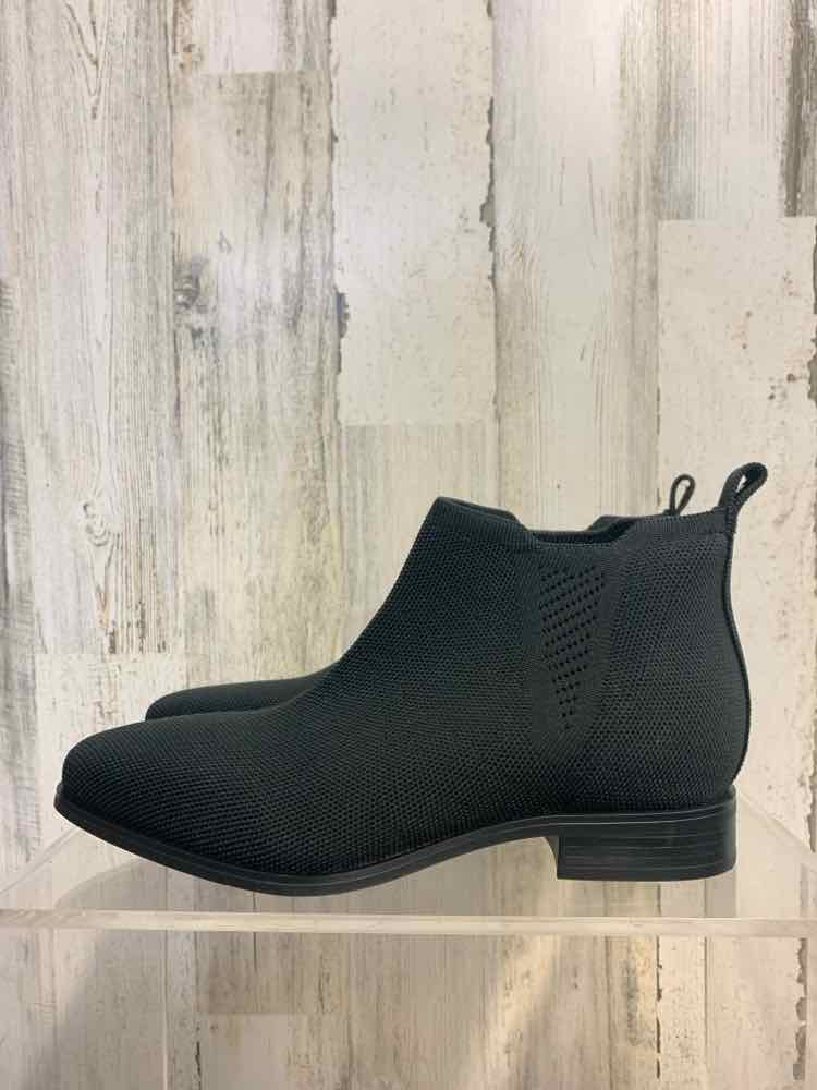 NWT VIVAIA SHOES Shoe Size 8 Black Solid ANKLE Shoes/VIVAIA LADIES SQUARE TOE SL