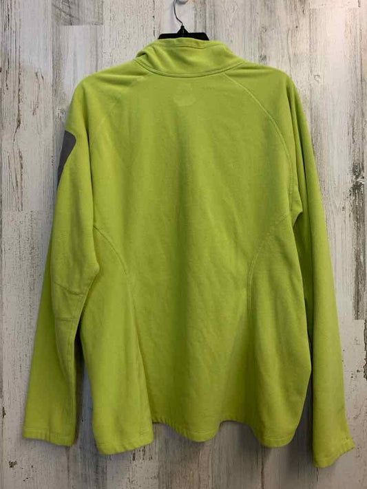 PRE-OWNED Tops Size XXL Lime Green Fleece LONG SLEEVES TOP