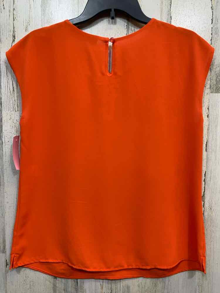 PRE-OWNED KASPER Tops Size S Orange SLEEVELESS Blouse