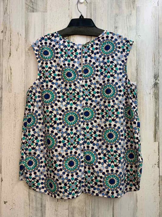 MERONA PLUS SIZES Size XXL WHT/BLU/AQUA MANDALA SLEEVELESS TOP