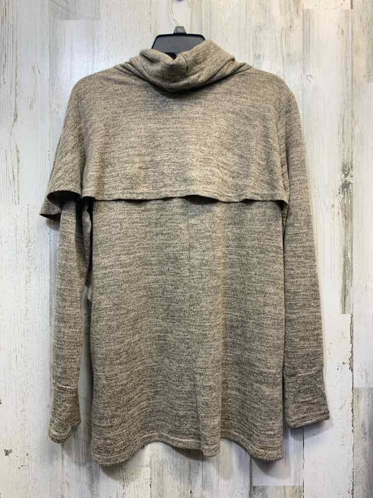 PRE-OWNED DOE & RAE Tops Size M Brown HOODIE Sweater/BROWN SWEATER HOODIE. LONG