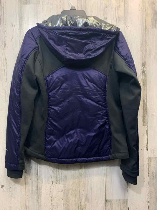 COLUMBIA JACKETS / COATS Size M PUR/GRY/BLK HOOD Jacket