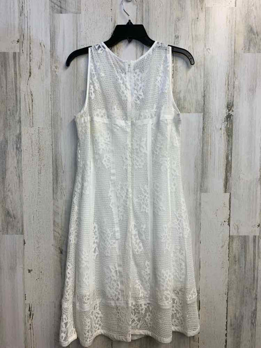 NANETTE LEPORE Dresses and Skirts Size 12 White Mesh SLEEVELESS Dress