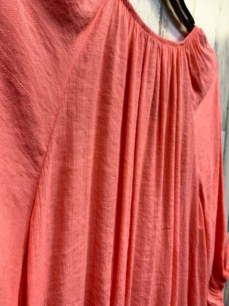 PRE-OWNED NEW DIRECTIONS PLUS SIZES Size 2X Peach Solid 3/4 SLEEVE Shirt/PEACH 3