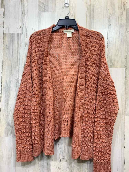 COTTON EMPORIUM Tops Size XL Peach CARDIGAN Cardigan
