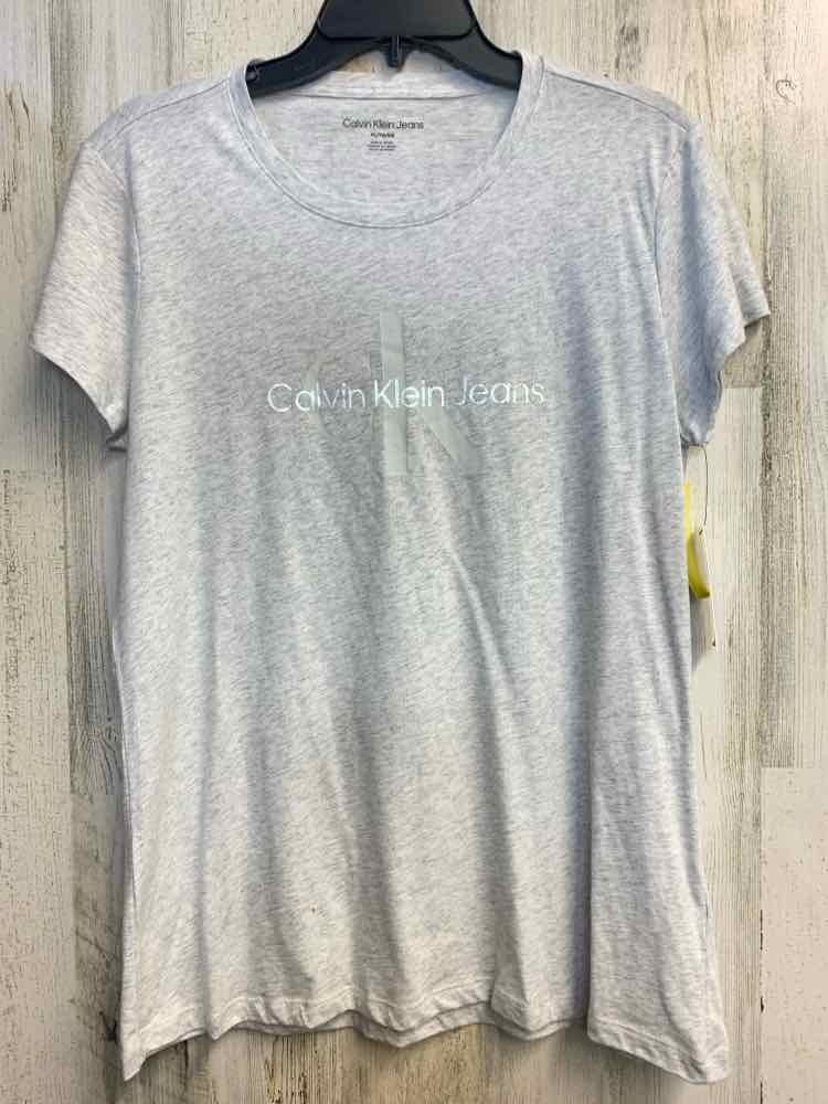 NWT CALVIN KLEIN Tops Size XL LIGHT GRAY SHORT SLEEVES TOP