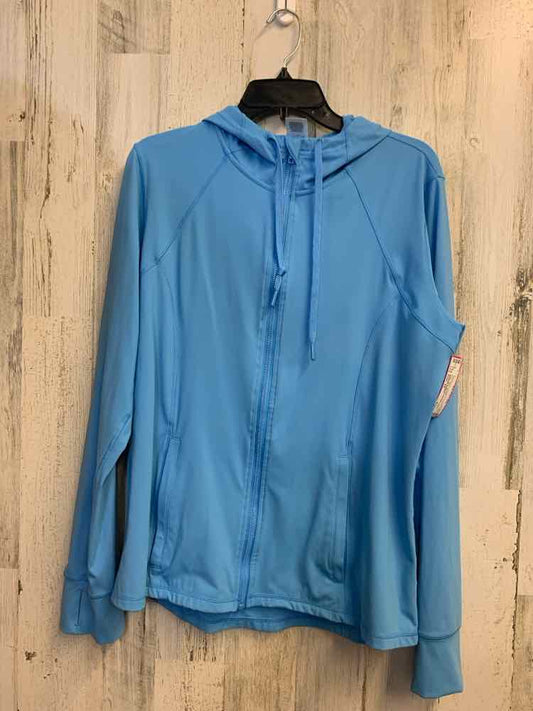 PRE-OWNED MEMBER'S MARK JACKETS / COATS Size 2X LIGHT BLUE Solid JACKET Jacket