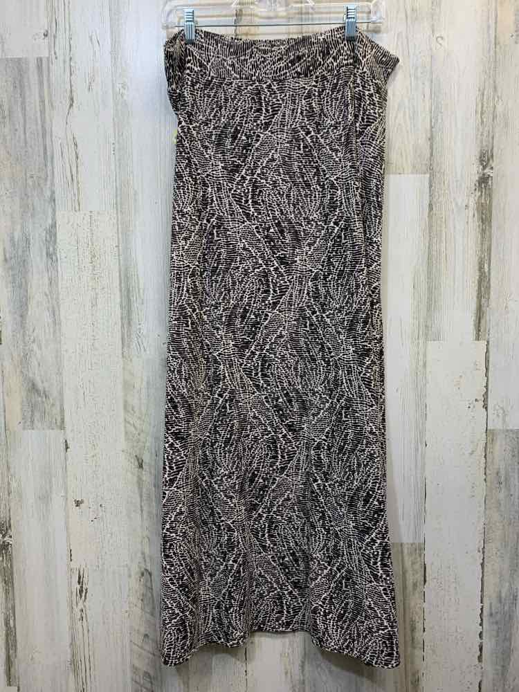 PRE-OWNED ROZ&ALI Dresses and Skirts Size XL BROWN/WHT SPECKS MAXI Skirt/BROWN/W