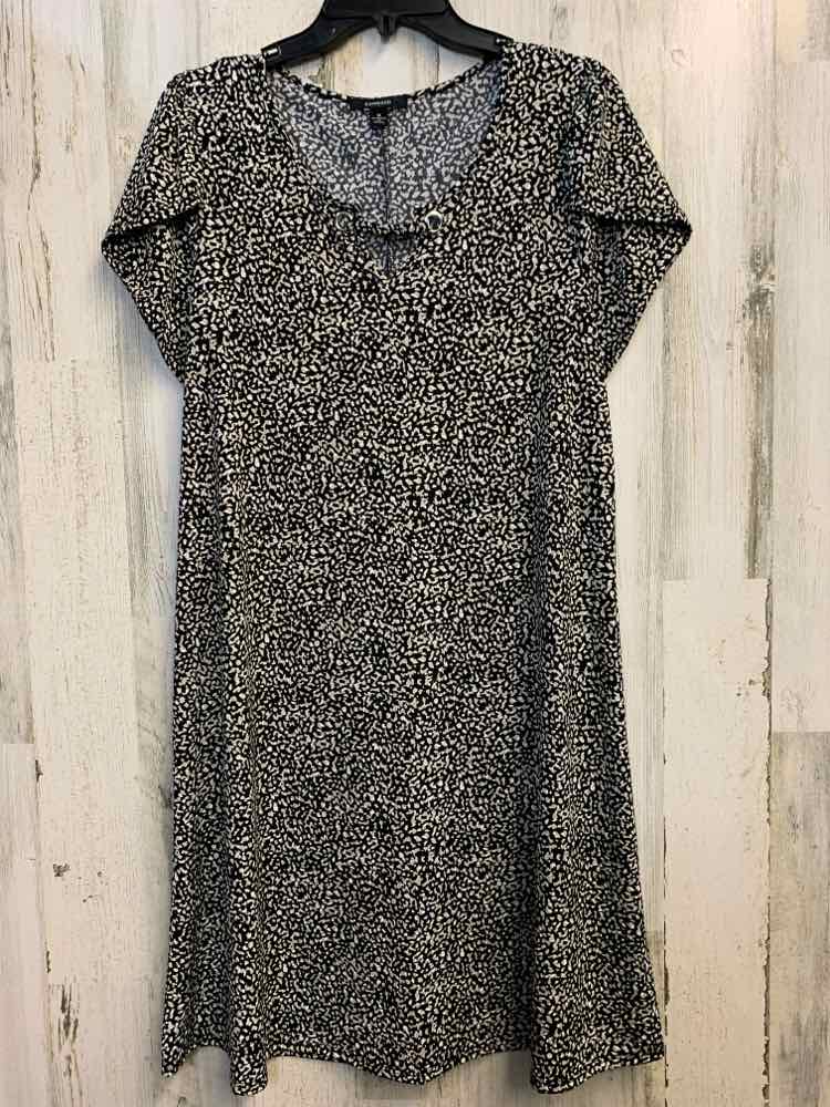 PRE-OWNED ESPRESSO Dresses and Skirts Size M TAN/BLK SPLOTCHES Dress