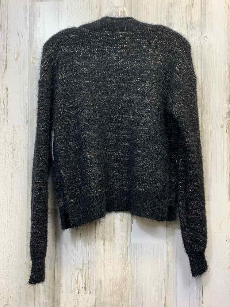 NWT HOOKED UP Tops Size S BLK/GOLD LONG SLEEVES Sweater