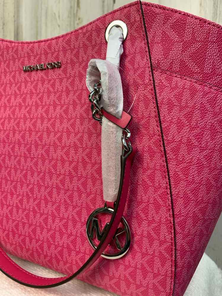 MICHAEL KORS HOT PINK Purse/DRAGON FRUIT COLOR TOTE/JET SET TRAVEL
