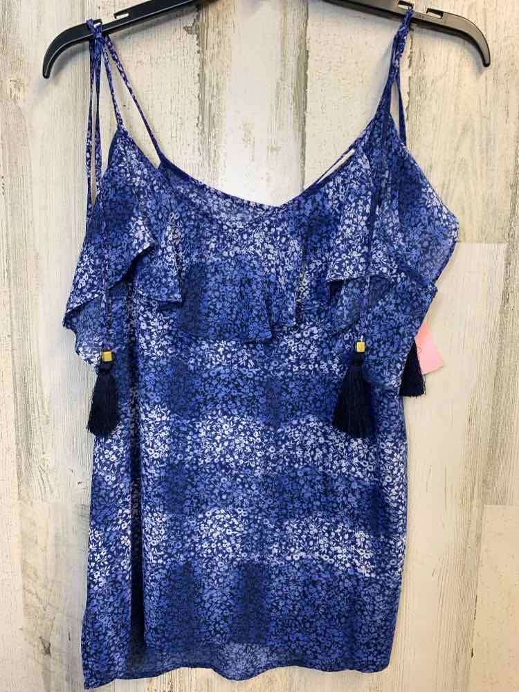 PRE-OWNED MICHAEL KORS Tops Size S BLU/NVY Floral SPAGHETTI STRAP TOP