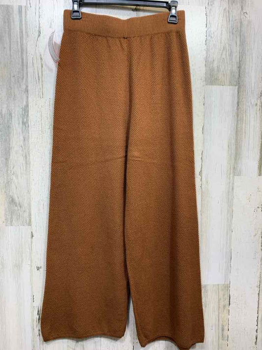 PRE-OWNED Size M BOTTOMS Brown WIDE LEG Pants