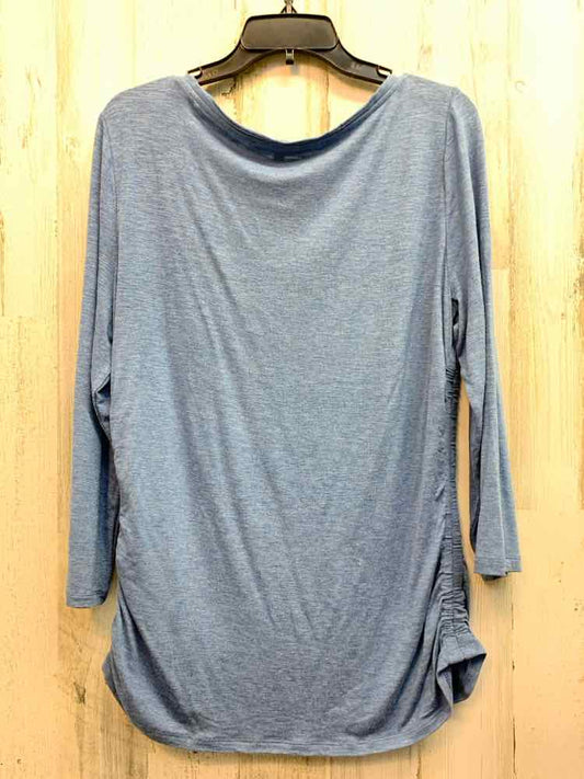 WHITE/BLACK MARKET Tops Size XL SLATE BLUE LONG SLEEVES TOP