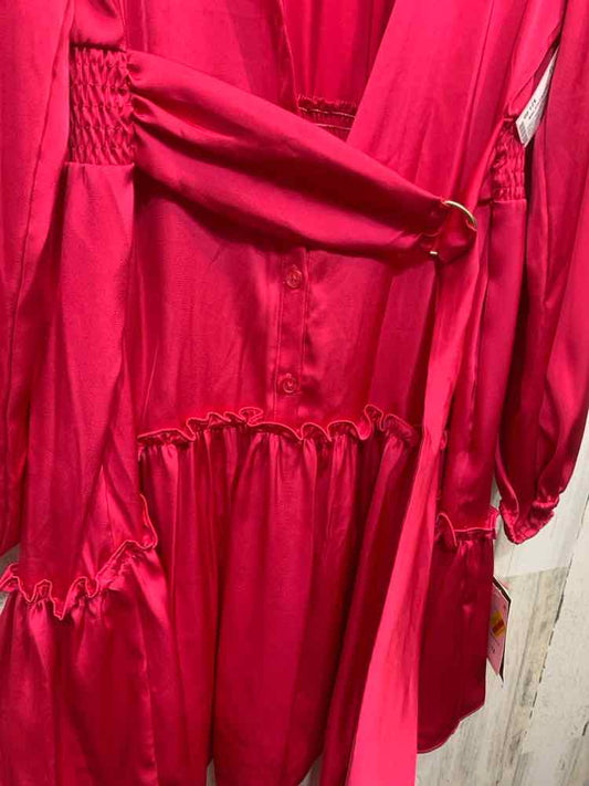 NWT TAYLOR Dresses and Skirts Size 12 Fuschia LONG SLEEVES Dress