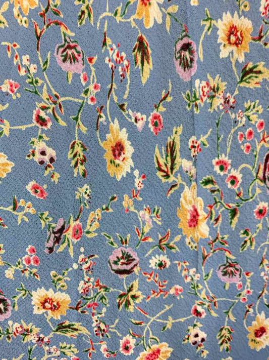 PRE-OWNED ANGIE Dresses and Skirts Size M LIGHT BLUE Floral SLEEVELESS Dress