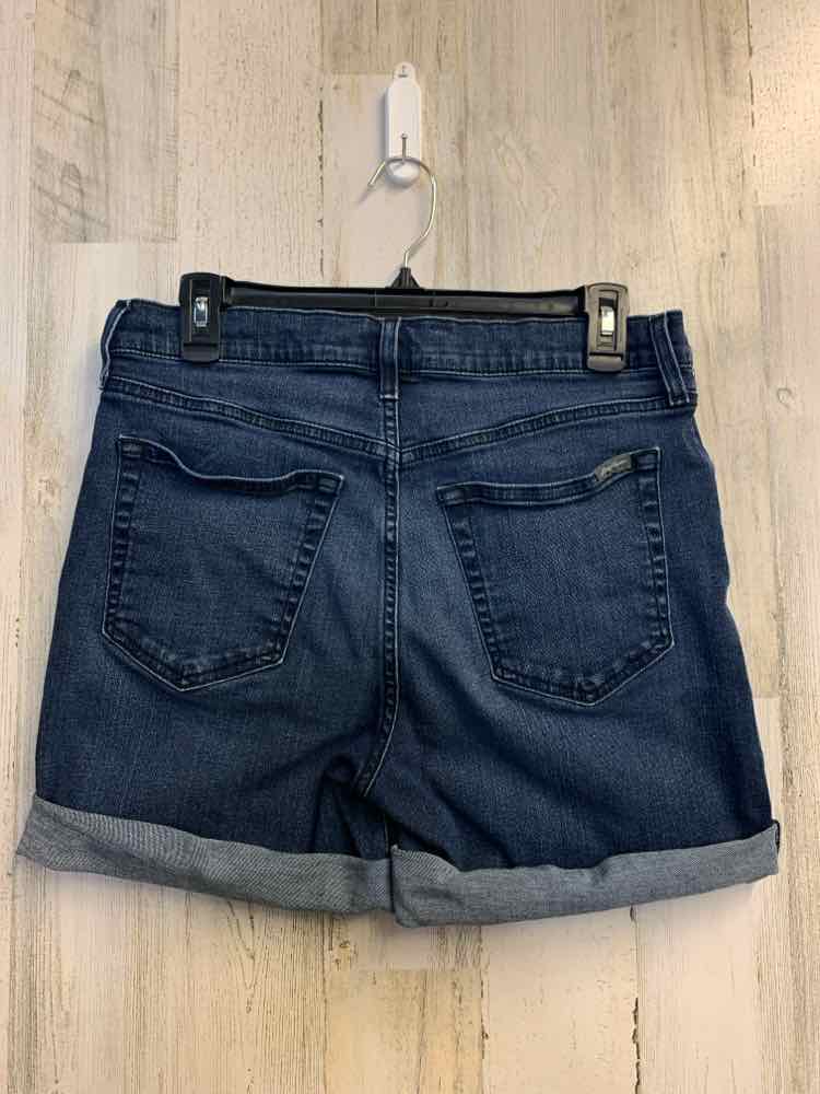 PRE-OWNED Size 8 EDDIE BAUER BOTTOMS BLUE JEAN JEAN Solid SHORTS Shorts/CUFFED S