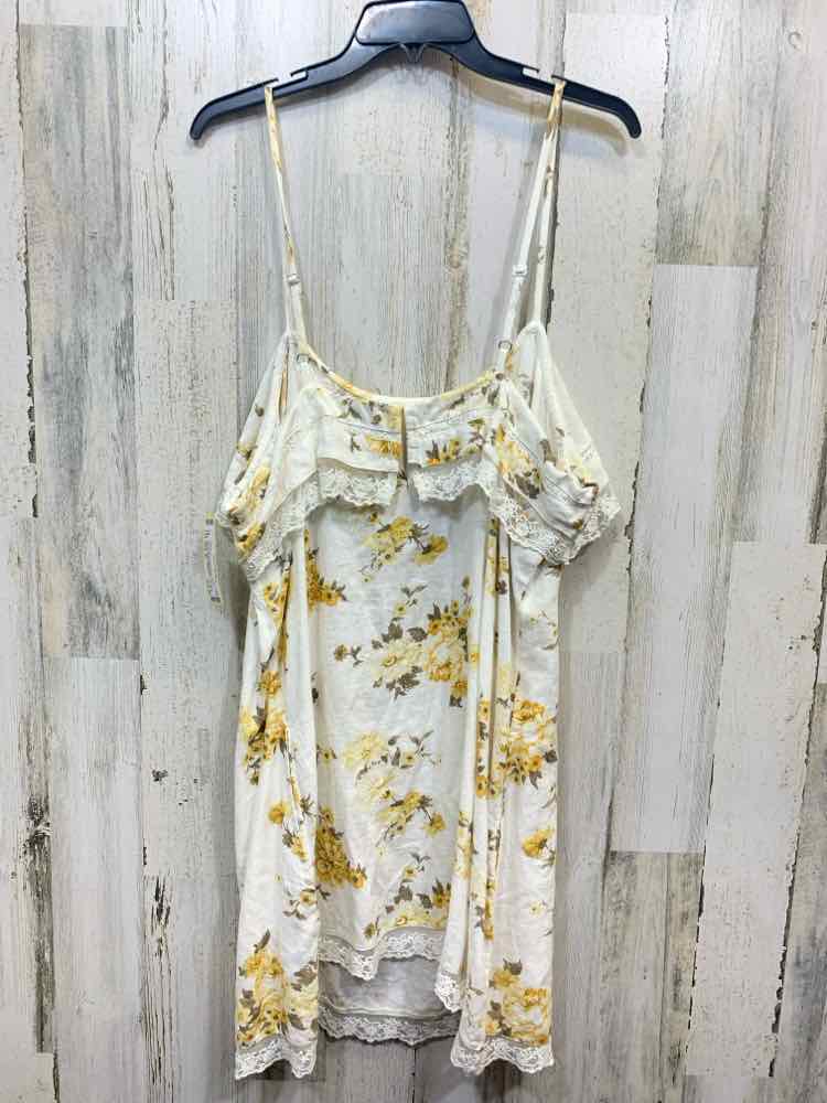 PRE-OWNED UNIVERSAL THREADS Dresses and Skirts Size XL WHITE/YELLOW/BROWN Dress/