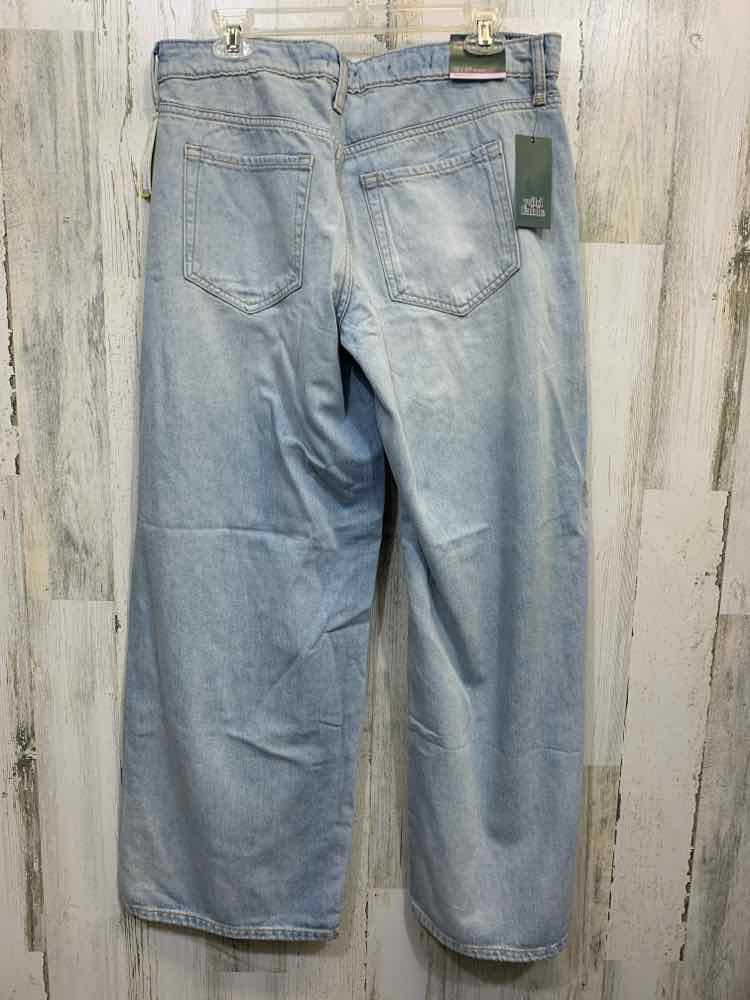 NWT Size 12 WILD FABLE BOTTOMS LIGHT BLU LOW RISE Jeans/BAGGY